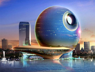 Illustration for article titled Buildings That Look Like Famous Spaceships: A Gallery